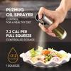 1 or 2 Pack 100ml Glass Olive Oil Sprayer Oil Spray Bottle Mister for Cooking BBQ, Salad, Baking, Roasting, Grilling