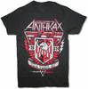 Anthrax 1981 Crest York NY Black T Shirt Band Merch Black