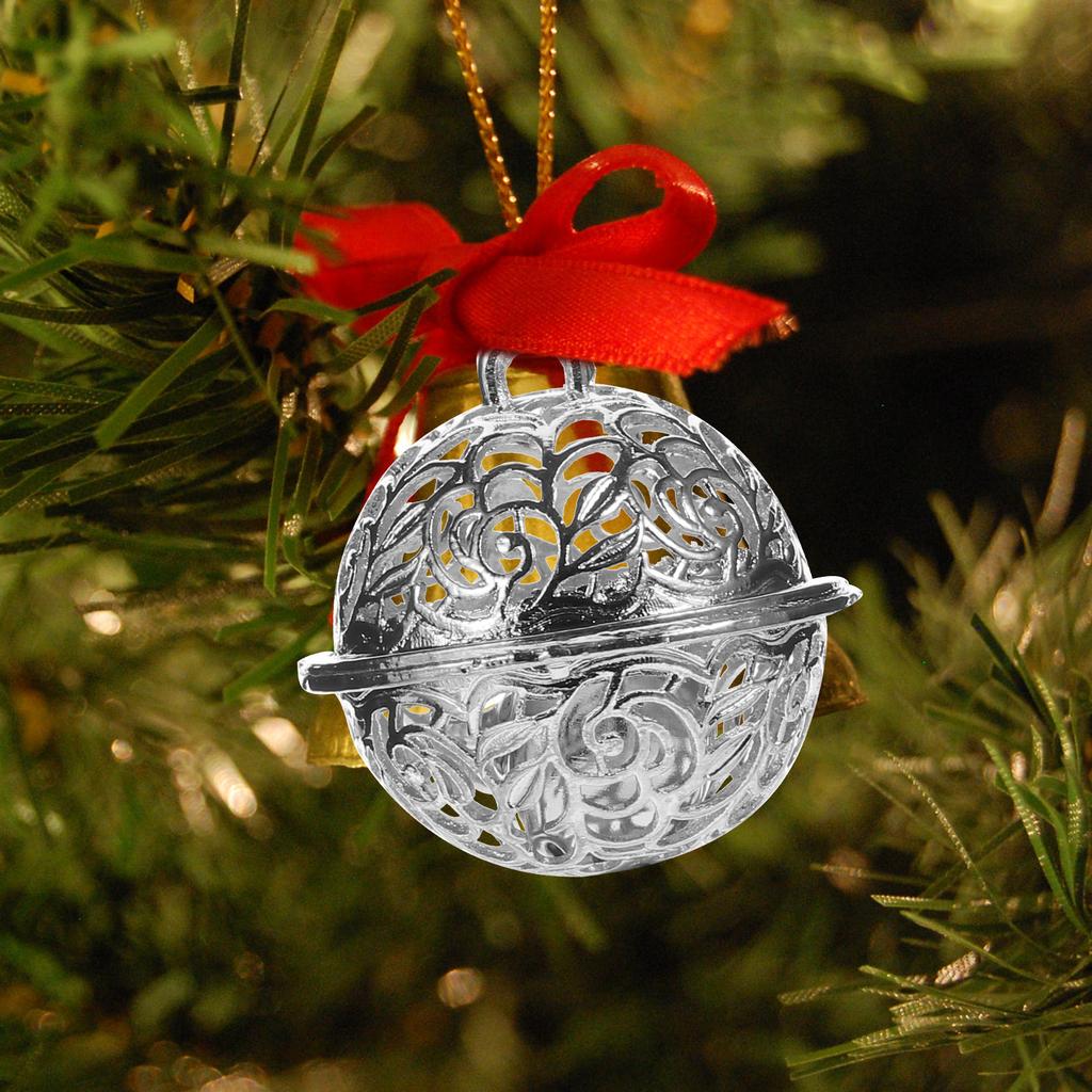 20Pcs Metal Christmas Jingle Bells Hollow Pendant DIY Craft Bells for Festival Decor Party Supplies Christmas Tree Ornament