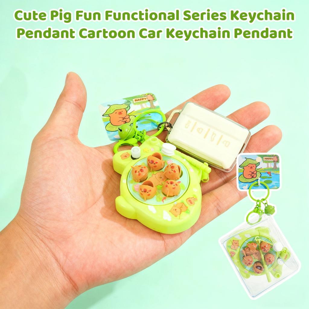 Cute Pig Fun Functional Series Keychain Pendant Cartoon Car Keychain Pendant