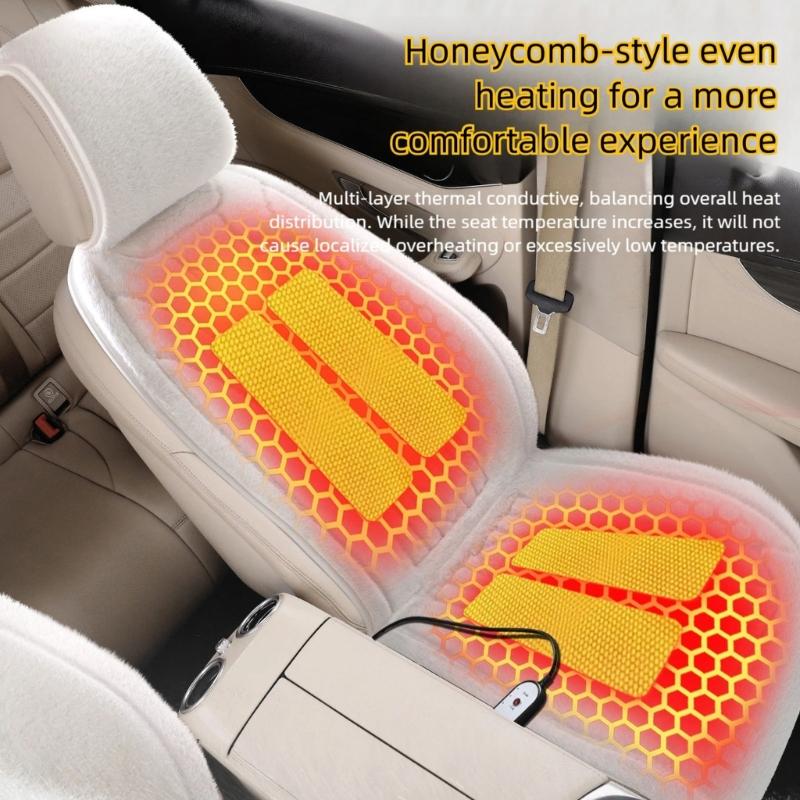 (1) Car heating seat cushion winter car electric heating seat cushion cover speed heating
