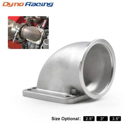 2,5 ''3'' 3,5 "V-Band 90 Grad Cast Turbo Ellenbogen Adapter Flansch Für T3 T4 Turbolader 304 Edelstahl