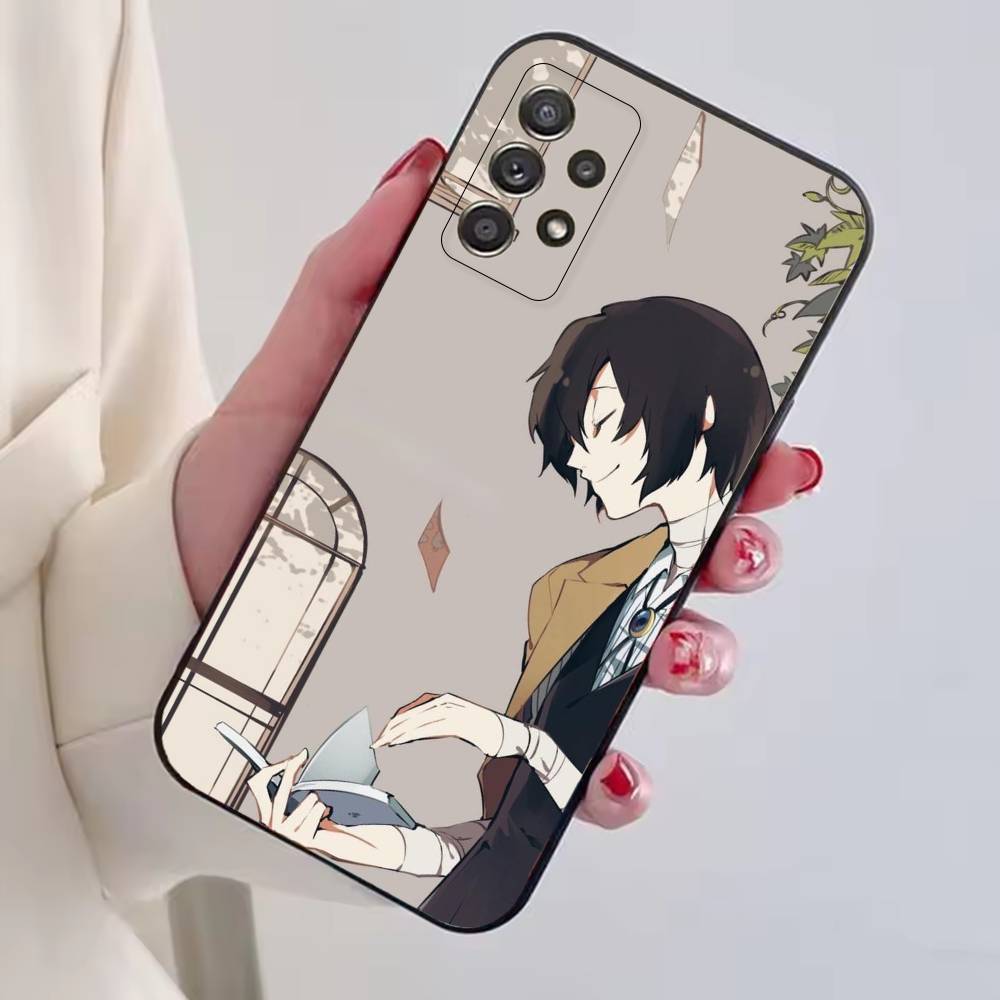 Dazai Osamu Anime Bungo Stray Dogs Phone Case For Samsung S25,S24,S21,S22,S23,S30,Ultra,S20,Plus,Fe,Soft Silicone Black Cover