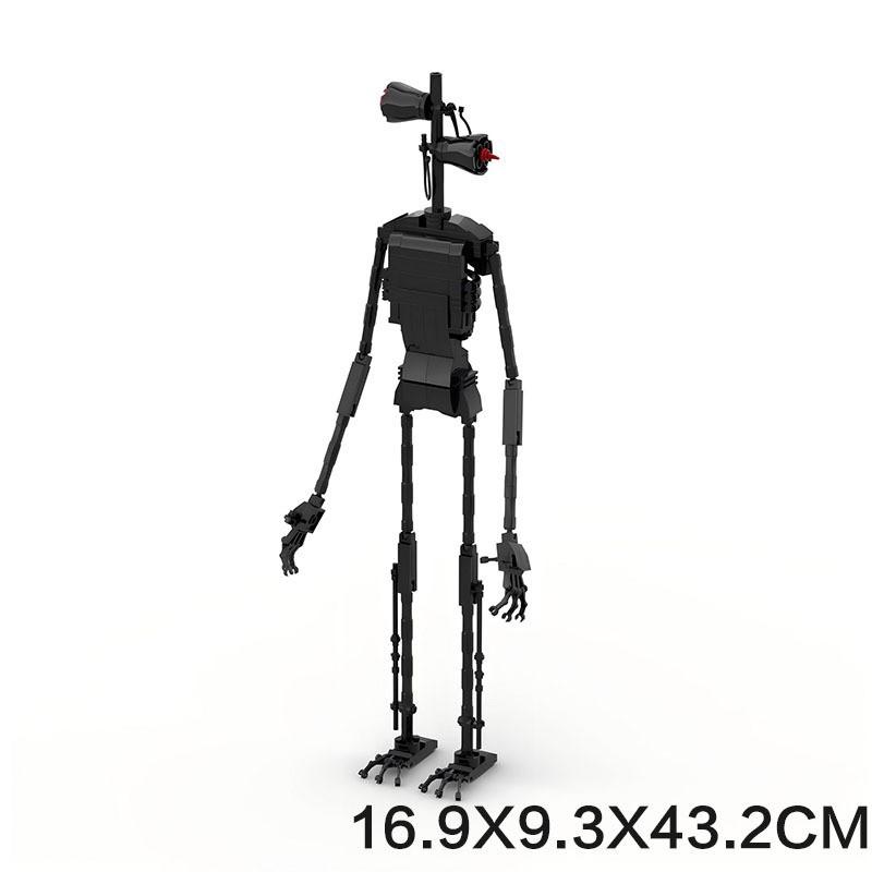 Black Mecha Robot Small Particle Boy Assembled And Inserted Building Block Toy