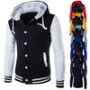 Frühling Herbst herren Hoodies Jacke Junge Baseball Hoodies Mantel Mode Streetwear Slim College Varsity Marke Stilvolle Veste Homme