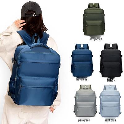 Versatile Wear-Resistant Business Laptop Backpack with Wet/Dry Separation & Trolley Sleeve