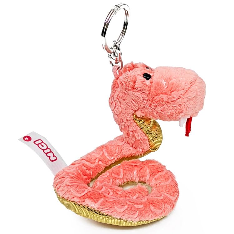 [Niki] Keyring Snake 10cm Pink x Gold 2025 Kids