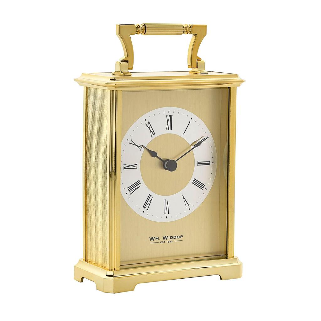 Wm.Widdop Carriage Clock - Gilt