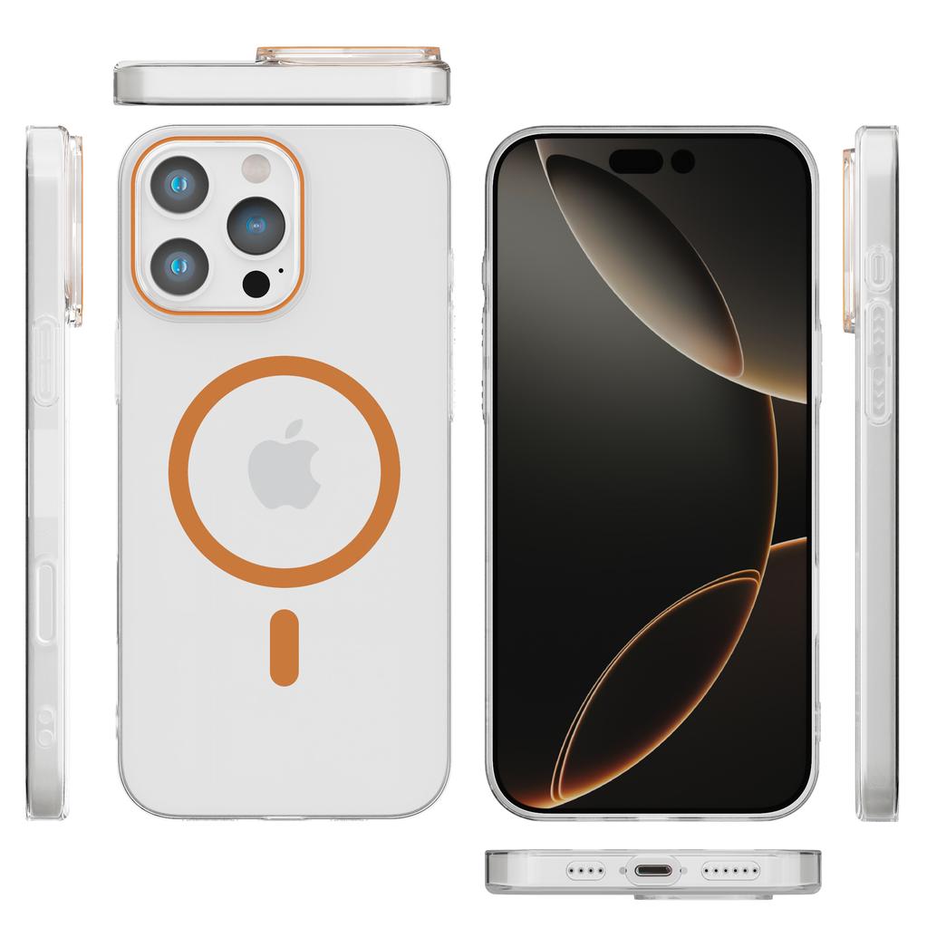 Anti Yellowing Clear Case for Magsafe Mag Safe Iphone 17E 17 E Air 16 Pro Max 15 Plus 14 13 12 11 17Pro 16Pro 15Pro Magnetic Shockproof Phone Cover