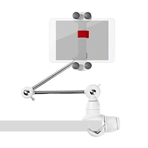 NEDIS TDMT111WT Support pour Tablette et Smartphone avec Bras Pliable Diamètre de l'écran 4-12" Interactif Entièrement Mobile à 360°