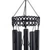 Aluminum Outdoor Wind Chime Pendant - Black Garden Decoration