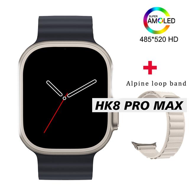Fashion Smart Watch Men Series 8 Ultra 49mm 2.12 Inch High Refresh Rate Screen Watch NFC Compass Smartwatch