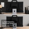 Integrated PC Carrying Sleeve with Compartments Adjustable Storage Bag Padded