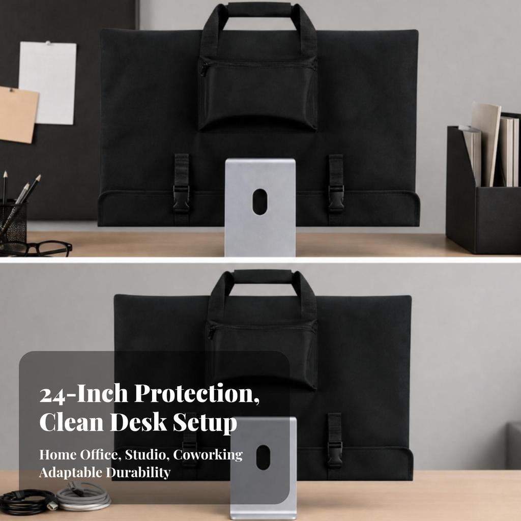 Integrated PC Carrying Sleeve with Compartments Adjustable Storage Bag Padded