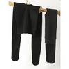 Meia-calça Feminina Tutu1100 Escovada com Reforço na Virilha e Leggings Peluciadas Finas Listradas, Meias Bebê Peluciadas Cinza com Pé.