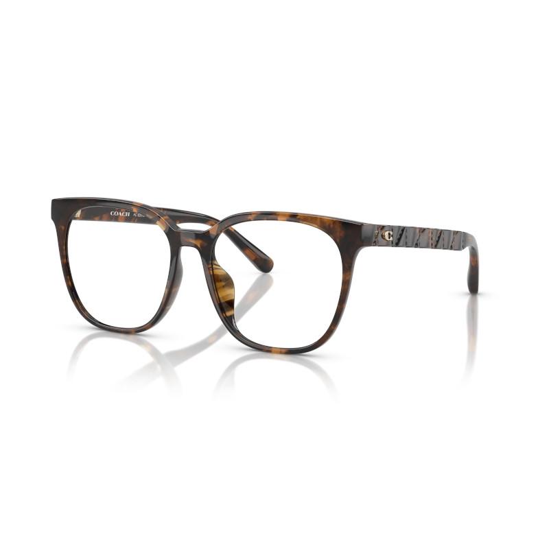 COACH optical glasses [Available prescriptions] 6267D brand design retro literary plate square men and women same style couple model tortoiseshell коричневый