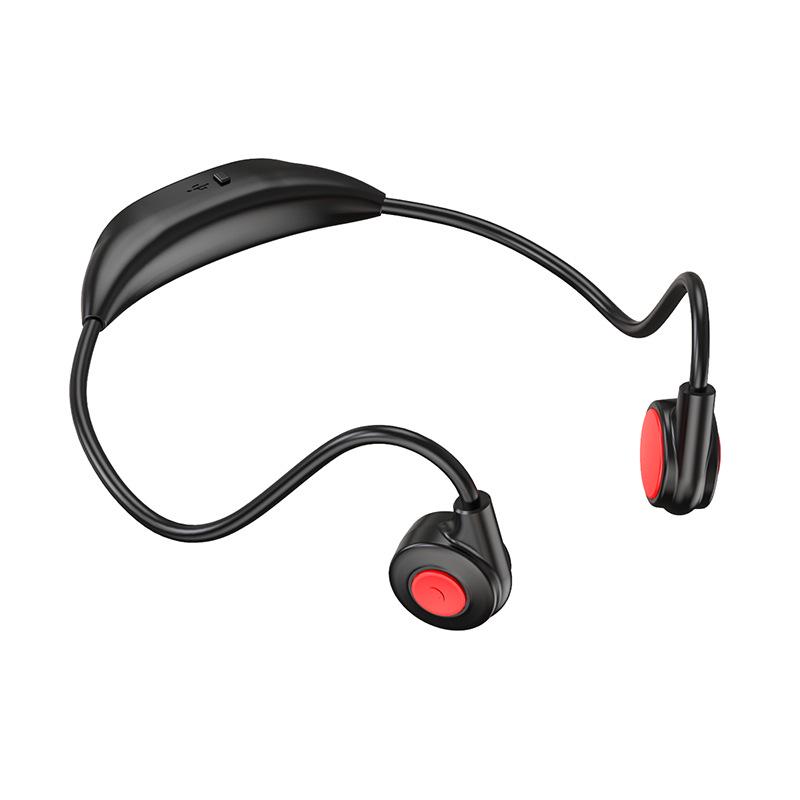 New M2 Dual Ear Hanging Bone Conduction Bluetooth Earphones - Wireless, Non-In-Ear, Sports Neckband Design