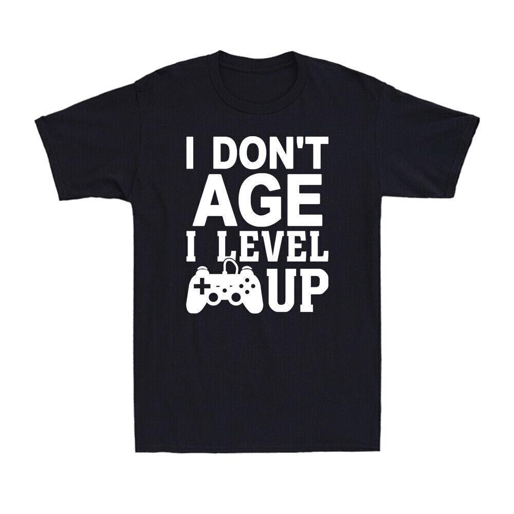 I Don t Age I Level Up Funny Gamer Game Controller Birthday Gift Men s T-Shirt S