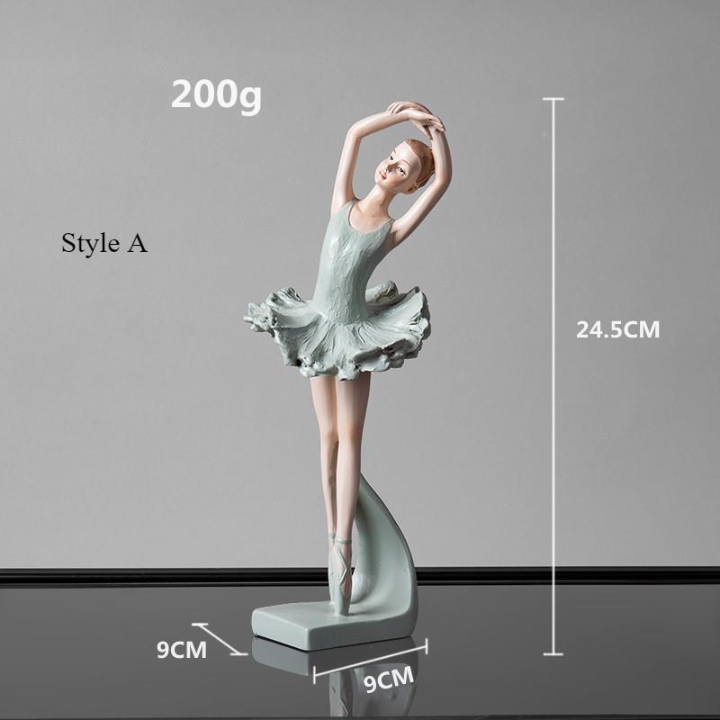 Skandinavisk kreativ ballettjente-ornament i interiørstil, danserrom, prinsesserom, myke dekorasjoner, hjemmeinnredning