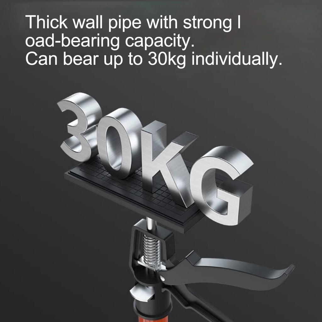 Telescopic Support Rod Lift Tool Stainless Steel for Installing Cabinets Orange 50 to 110cm