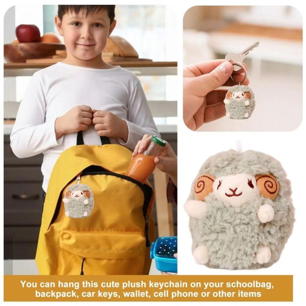 Mini Sheep Mini Sheep Plush Keychain Lamb Soft Lamb Doll Ornament Friends Birthday Gifts