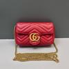 [Usato] Borsa a Spalla Mini GG Marmont in Pelle Trapuntata con Logo Metallico Vintage - Ottime Condizioni #1FM2DXF