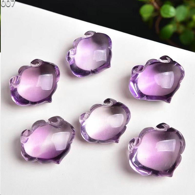 Amethyst Butterfly Flower Charm: Buddha, Nine-Tailed Fox, Cat, Rabbit, Crystal Bear Pendant