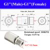 304 Stainless Steel Single Channel Connector 360° Rotating Universal Pneumatic Rotary Joint Male Thread Anti-Winding