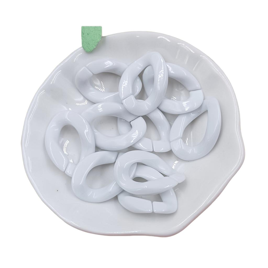25 ks/balení 17*23 mm barevné makronky s twisty, korálky, spona pro diy módní náhrdelník, telefon, tašku, řetízek, výrobu šperků, dekorativní doplňky
