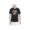 Nike Sportswear Cartoon Basketball Print Crew Neck Tee Men Tops Black DJ5362-010