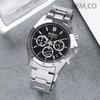 Seiko Męski chronograf z czarnego metalu SBTR013
