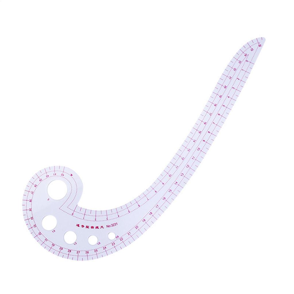French Curve Ruler Cutting Quilting Accessories Clear 7 Pieces Fashion Design Sewing Ruler Set For Quilters Beginners Tailors