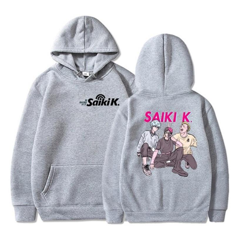 Disastrous Life of Saiki K Hoodies Women Men Long Sleeve Hooded Sweatshirts Unisex Casual Y2K Street Fashion Clothing