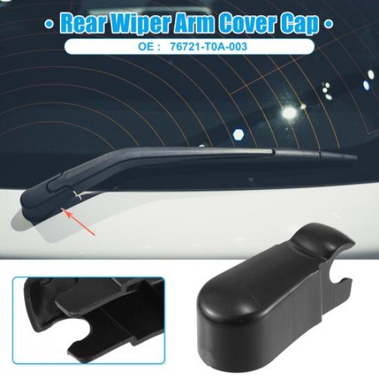 Car Rear Windshield Wiper Arm Nut Cover Cap Fit for Honda Cr-V 2012-2016 Black