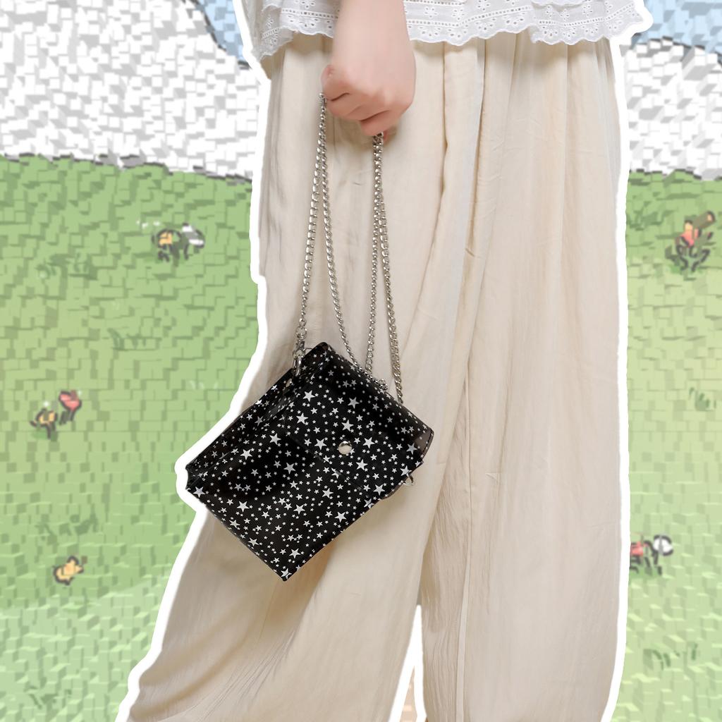 Crossbody Small Bag, Chain Bag, Transparent Jelly Bag, Walking Phone Chain Crossbody Bag