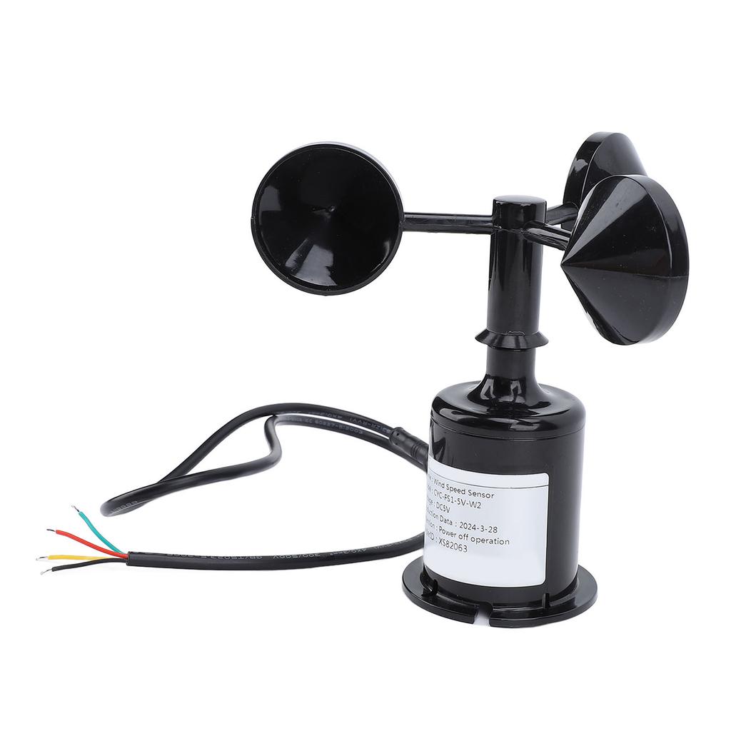 Wind Speed Monitoring Sensor with 0.8m Cable 3 Blade High Accuracy Anemometer Sensor Wind Speed