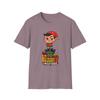 Unisex Softstyle T-Shirt Chibi Elf Smug Presents Funny Christmas Holiday Humor