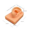 Ear Silicone Model Practice Body Piercing Teaching Tool Earring for Jewelry Display Can Be Reused 1:1 Simulation Human