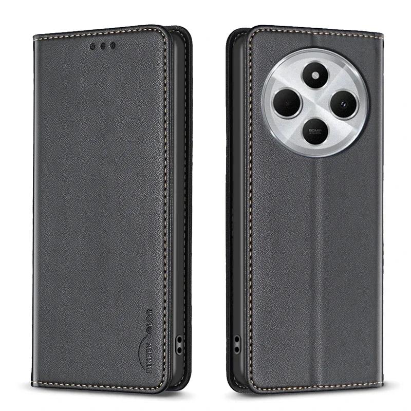 For Xiaomi Poco C75 Case Magnetic Flip Phone Case On For Funda Xiomi Xiaomi POCO C75 Leather Cover PocoC75 C 75 Card Slots Coque
