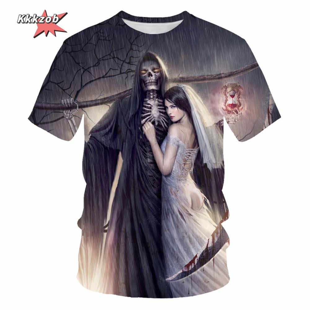 Skull Beer 3D Printed Gothic Horror Skull Men's Printed T-Shirt Party Street Casual T-Shirt Short Sleeve Round Neck Shirt Tops