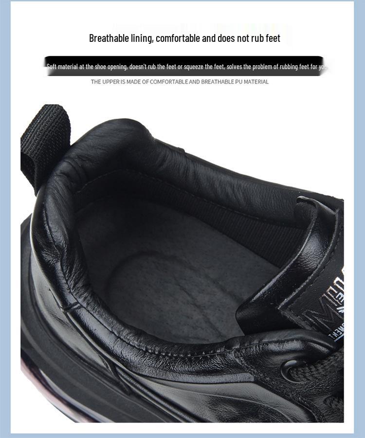Vyriški natūralios odos universalūs laisvalaikio batai - Aukštos klasės, minkštas padas, neslystantys, su pliusiniu pamušalu, rudens/žiemos