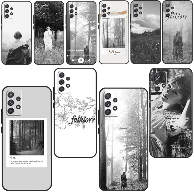 Folklore Soft Case For Samsung Galaxy A32 A52 A72 A12 A42 A40 A50 A70 A03S A21S A52S A71 A51 Cover