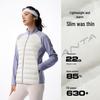 Anta Leichte kurze Daunenjacke für Damen, schmal geschnitten