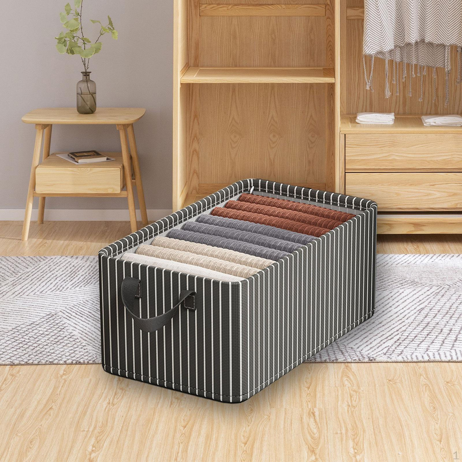 Органайзер для шкафа тканевые ящики для вещей ящики для хранения одежды складные для дома серый 950₽