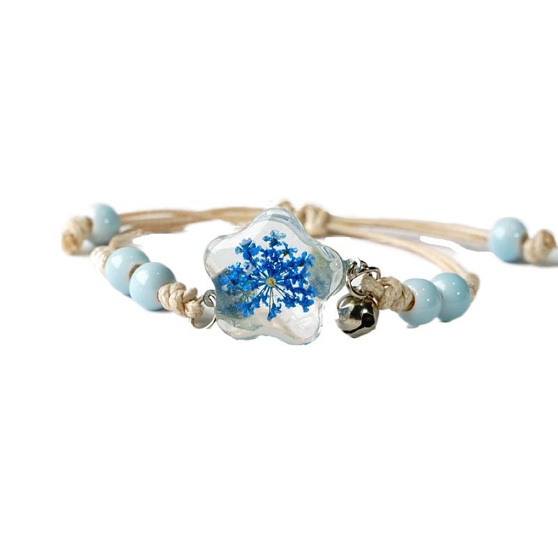 Dried Flower Star Crystal Bracelet Couple Gifts For Girlfriends Fashion Jewelry #82637