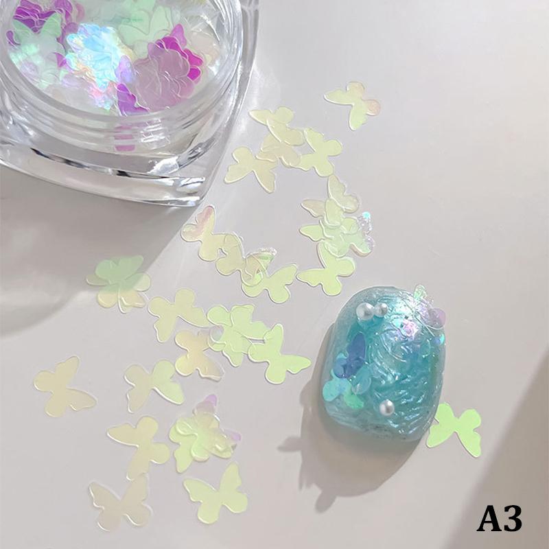 

1 Коробка Метелик Блискітки для Нігтів Сяюча Дзеркальна Пудра для Нігтів Декорація Манікюру DIY Манікюрні Ентузіасти A3