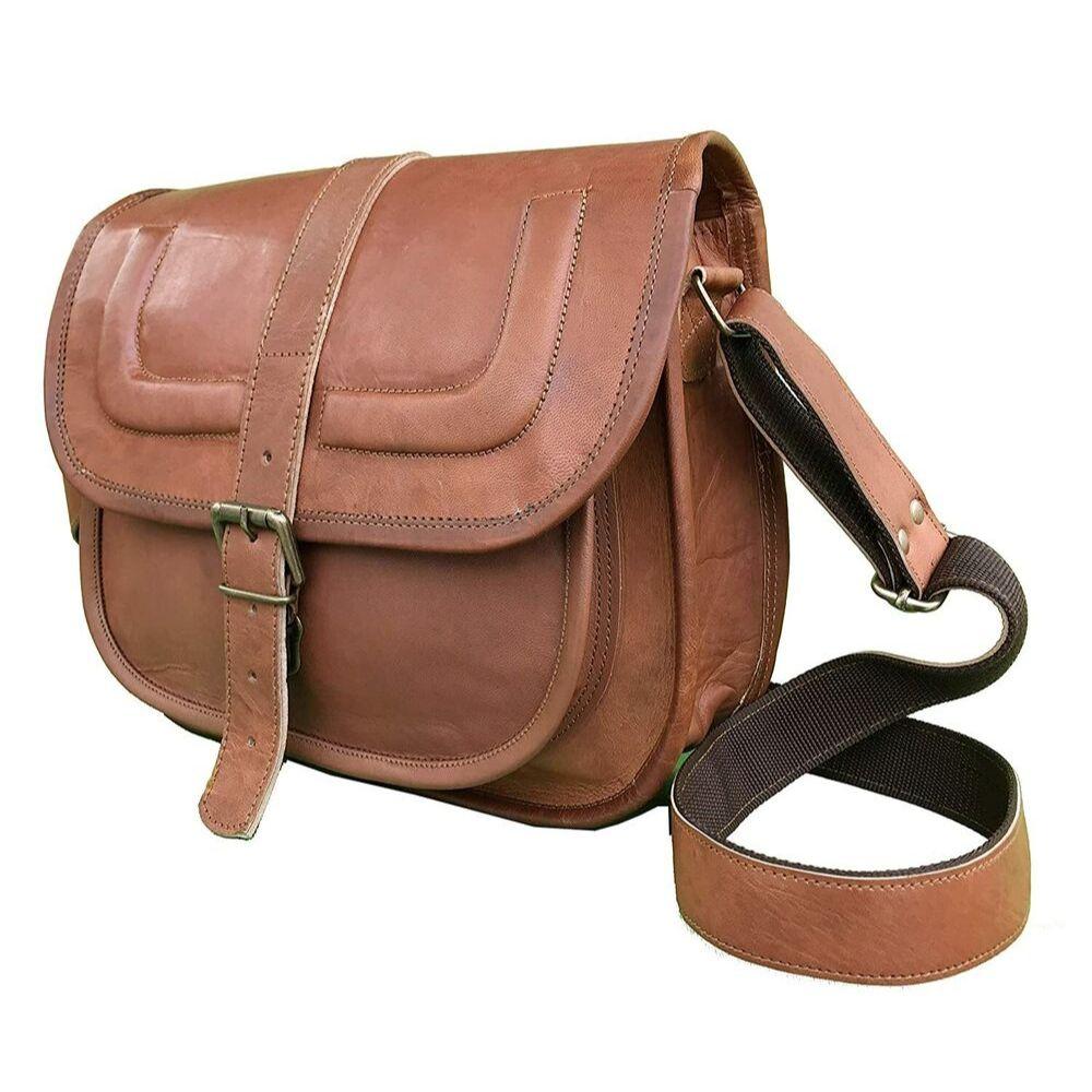 Women's Handmade Leather Travel Purse Crossbody Shoulder Sling Bag
