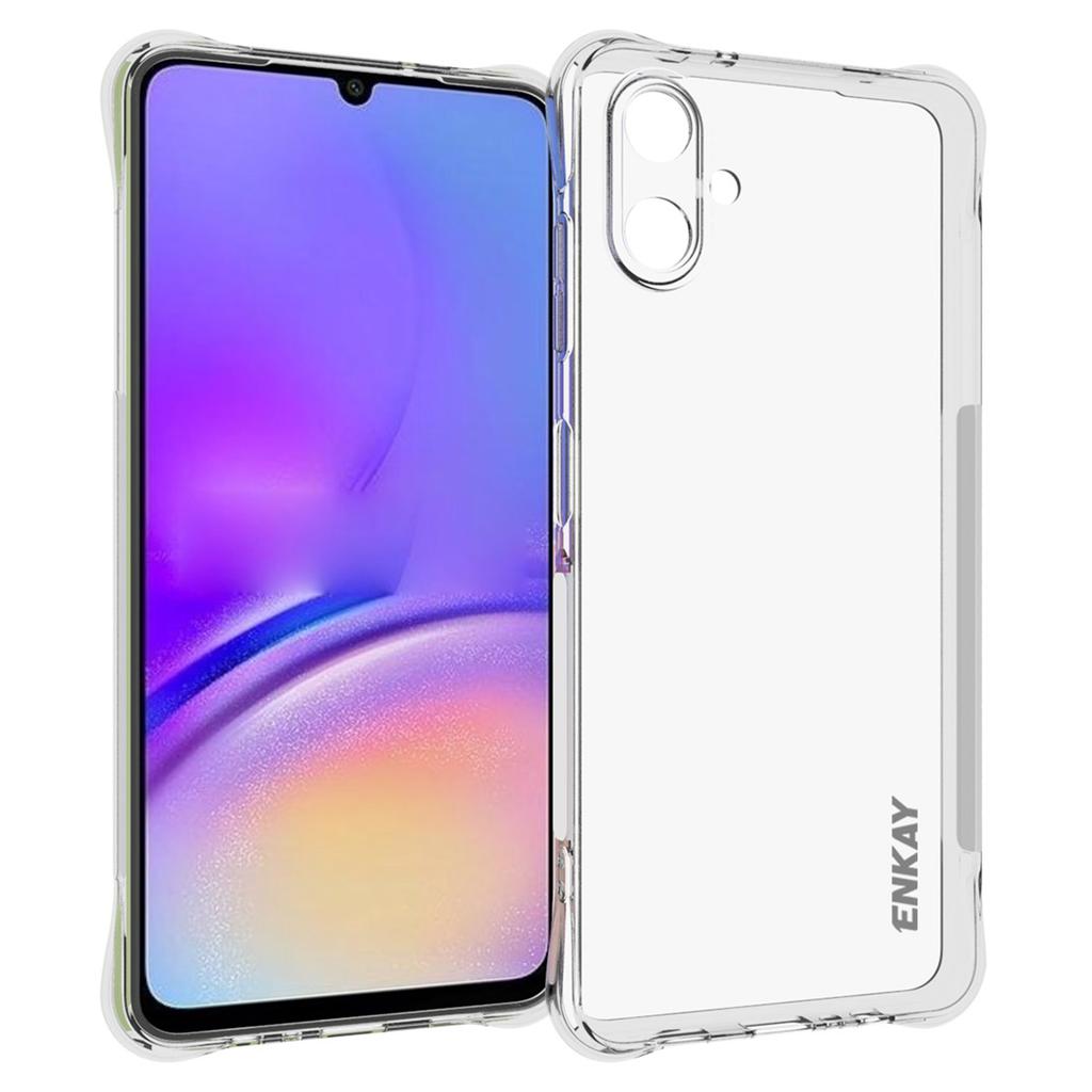 ENKAY HAT PRINCE For Samsung Galaxy A06 4G Clear Case TPU Phone Cover Corner Airbag Fall Protection