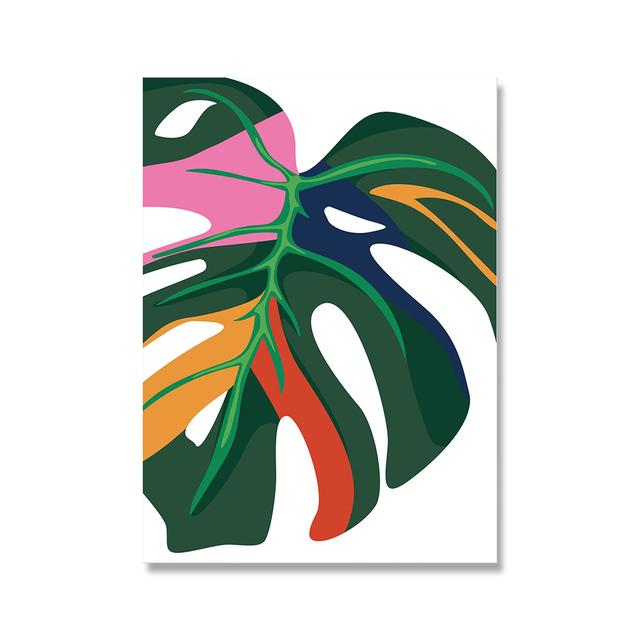 Lazy, Panther, Leopard, Giraffe, Jungle, Scandinavian Posters and Prints, Monster Leaves, Wall Paintings On Canvas, Paintings for the Living Room