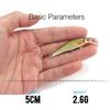 5Cm 2.6G Mini Crankbait Minnow Lures Floating Wobblers Fishing Lure Hard Lifelike Artificial Bait Pike Lure Black Minnow Quality